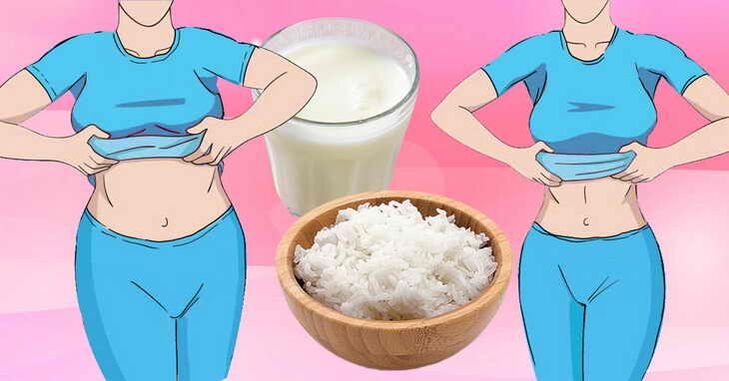 Weight loss in the kefir-rice diet